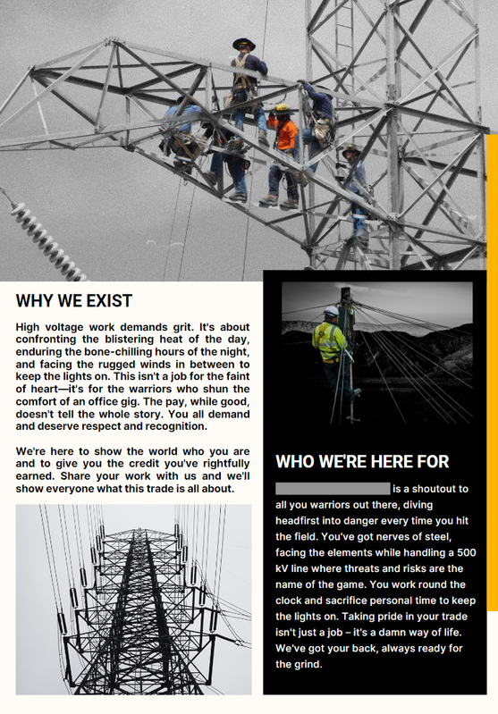 HVI brand story layout