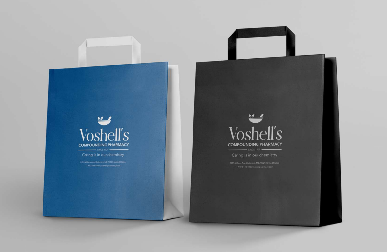 Voshell’s branded shopping bags