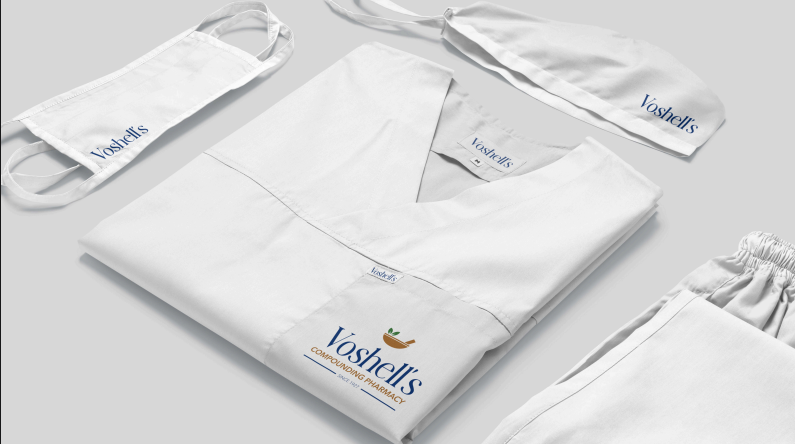 Voshell’s white apparel mockups